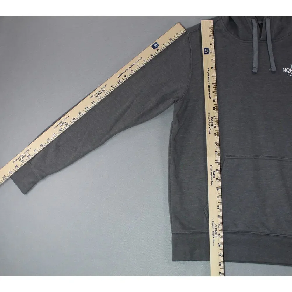 The North Face Gray Pullover Hoodie Sweatshirt Mens Medium